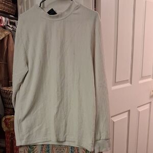 Luxe Men's Crewneck Sweater in Light Sage